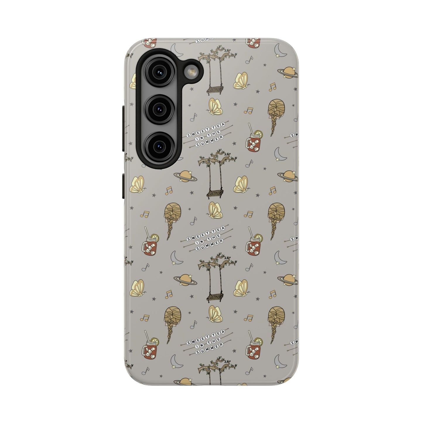 Moon and Saturn Tough Phone Case