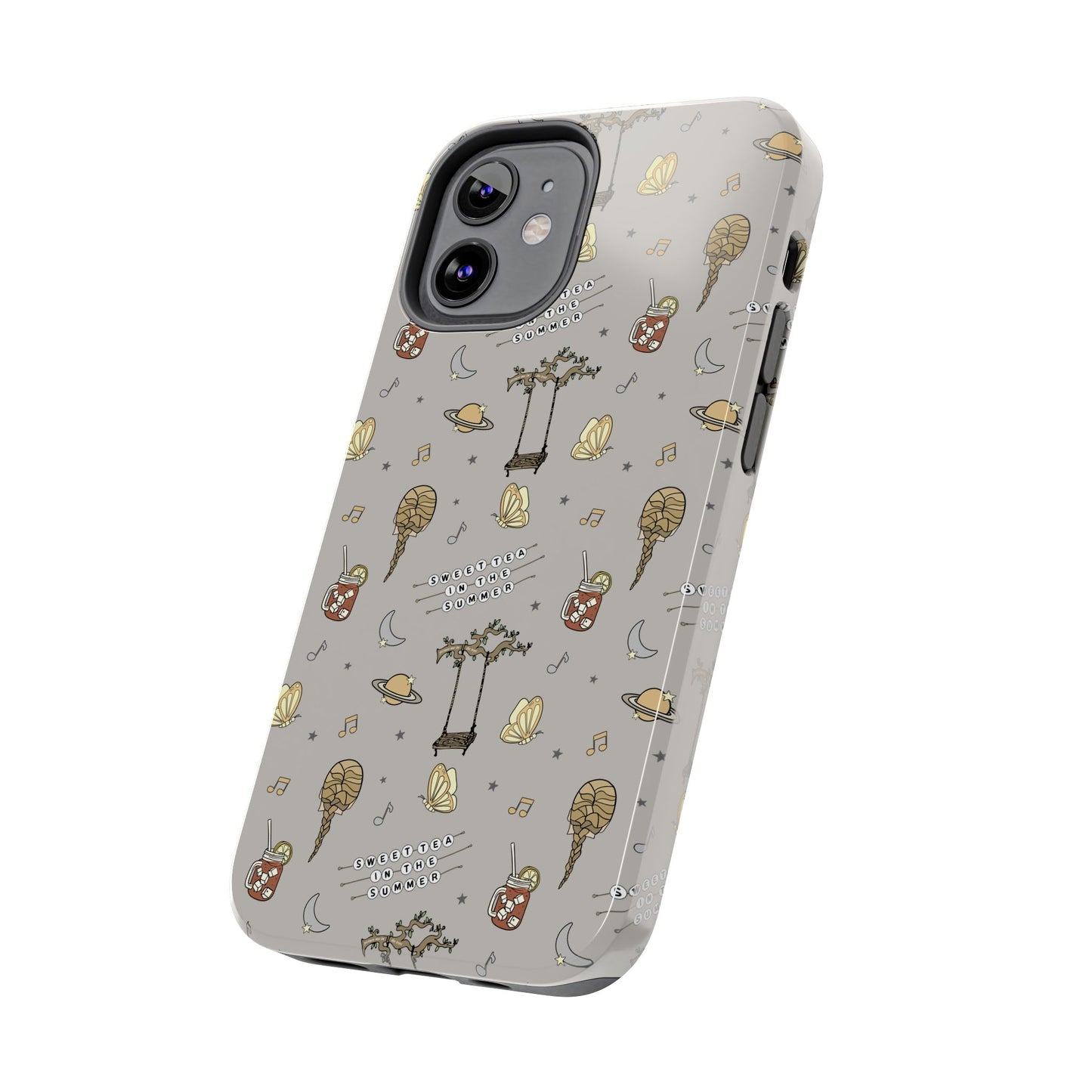 Moon and Saturn Tough Phone Case