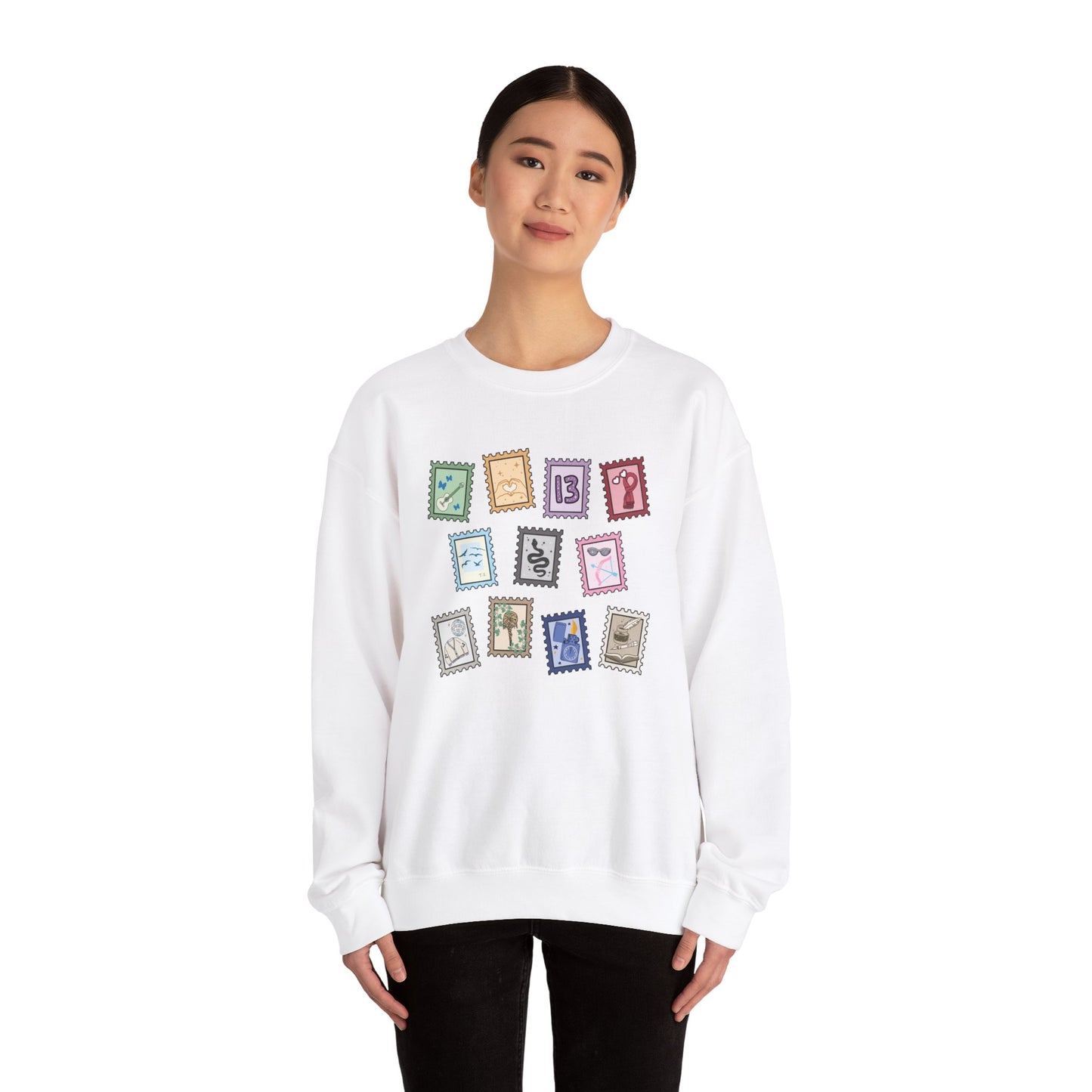 Subtle Eras Stamps Crewneck Sweatshirt