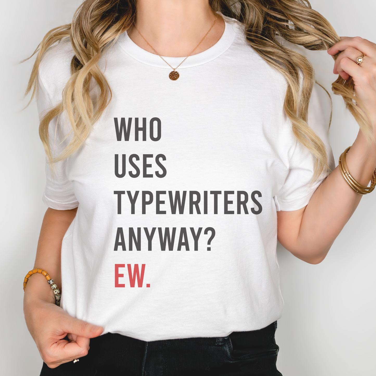 Who Uses Typewriters Anyway? Unisex Tee