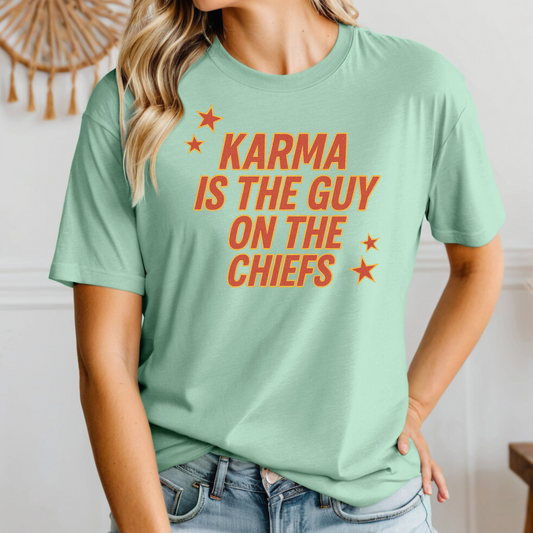 Karma Is the Guy on the Chiefs Tee